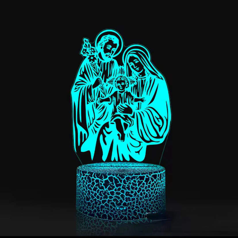 Jezus En Maagd Maria 3D Nachtlampje