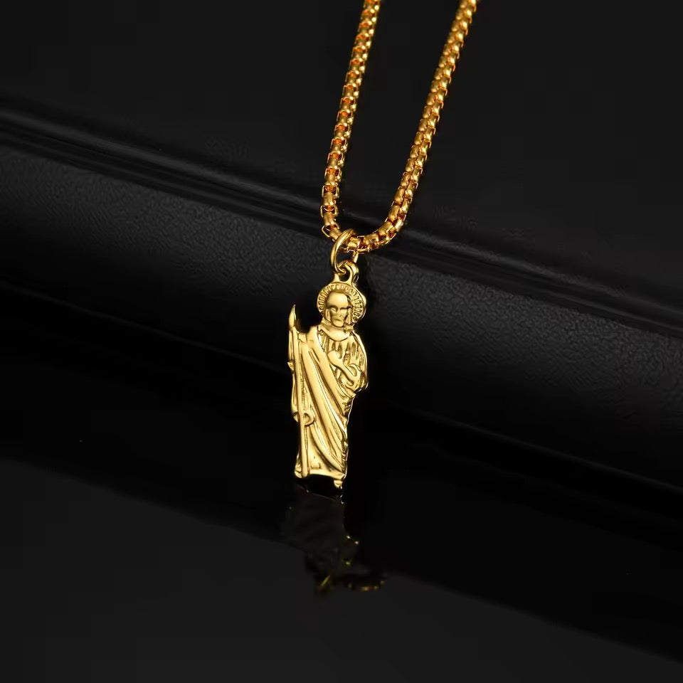 Goudkleurige Saint Judas ketting
