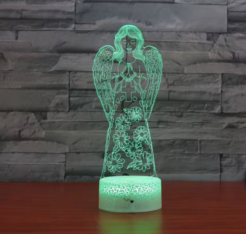 Biddende Engel 3D Nachtlampje