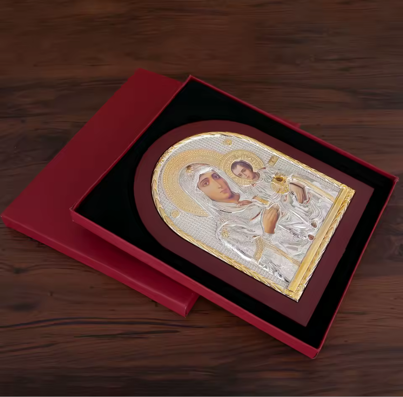 icoon van Maria en Jezus