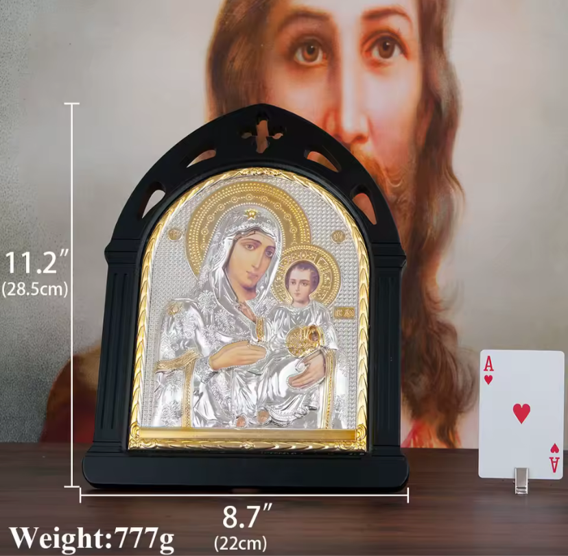 icoon van Maria en Jezus