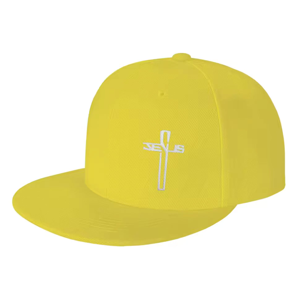 Snapback cap met geborduurde Christelijke kruis