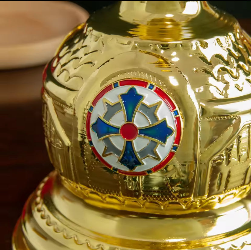 Olielamp Met Rood Glas