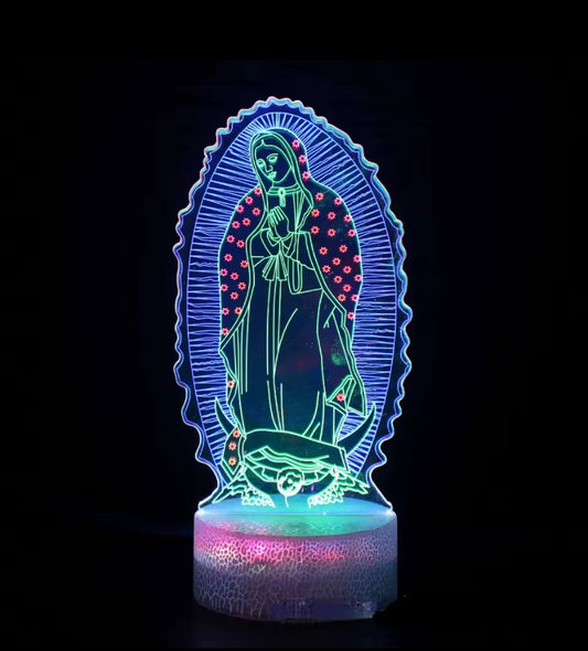 Virgin Mary 3D LED Nachtlampje