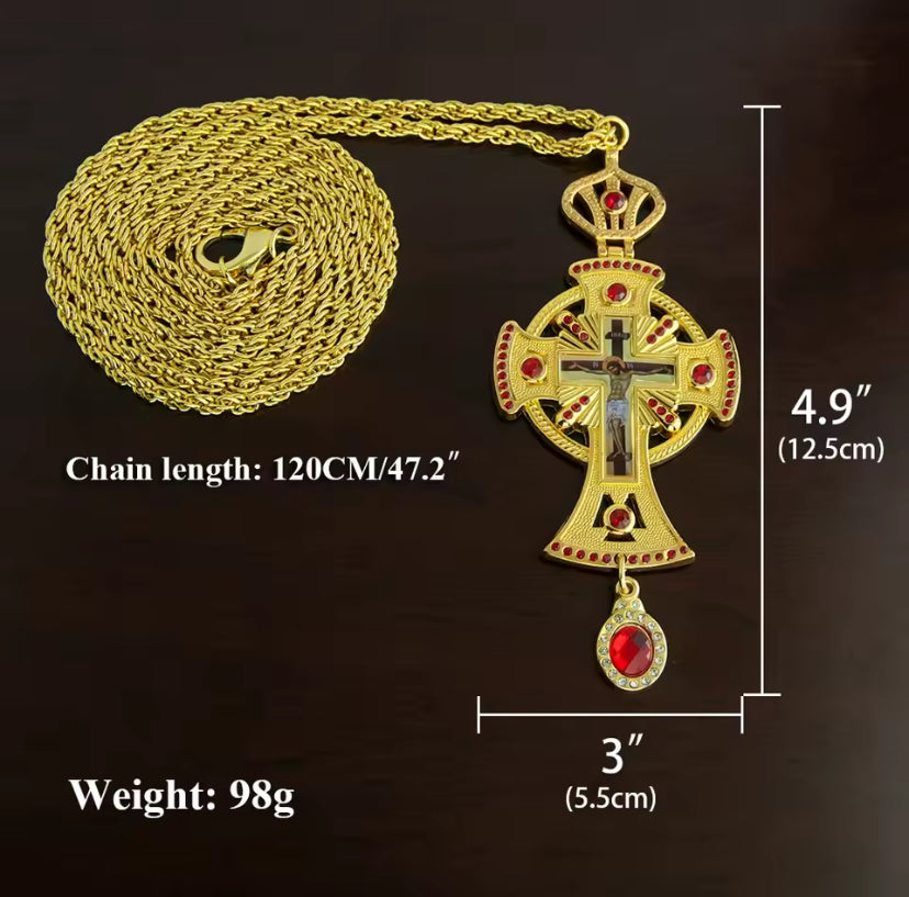 Bisschop’s borstkruisketting met uniek uithollingsproces