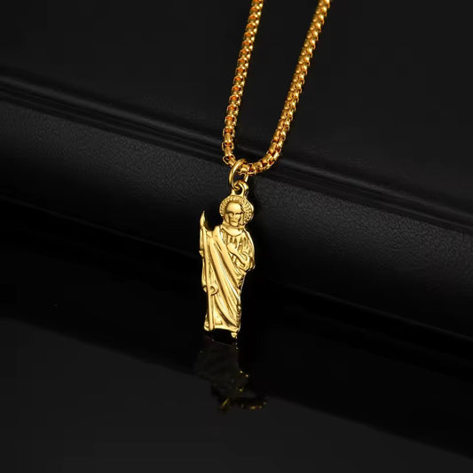 Goudkleurige Saint Judas ketting