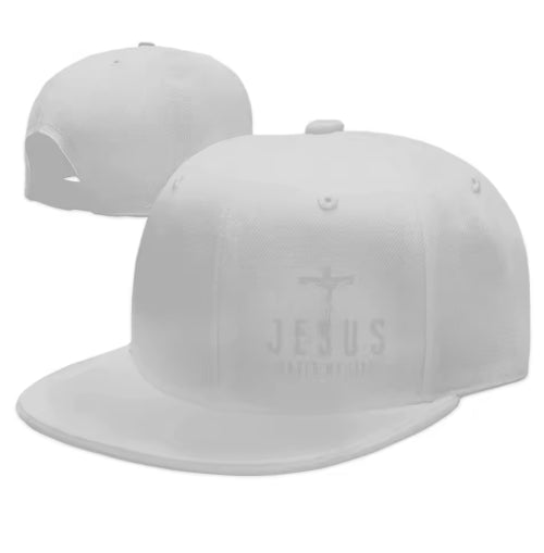 Christian Snapback cap met “Jesus Saved My Life”