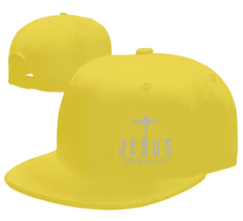 Christian Snapback cap met “Jesus Saved My Life”