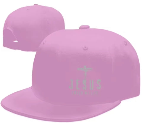 Christian Snapback cap met “Jesus Saved My Life”