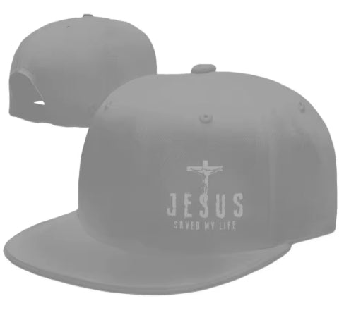 Christian Snapback cap met “Jesus Saved My Life”